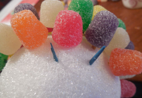 add the gumdrops