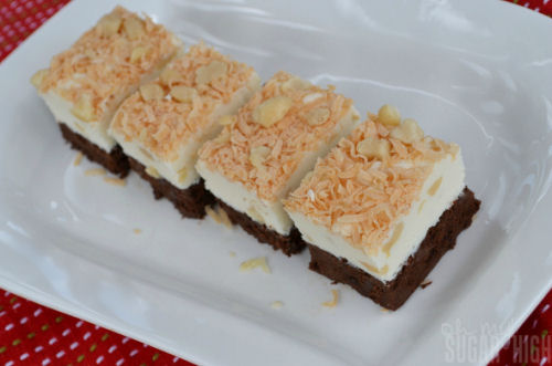 Coconut macadamia nut fudge from ohmysugarhigh.com