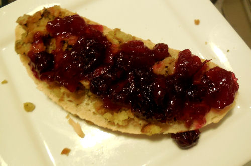 add the cranberry sauce