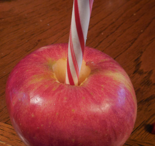 ccandy cane in apple