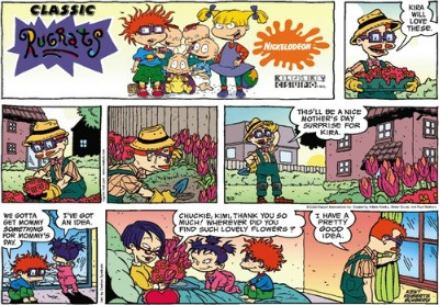 Comic stips make great gift wrapping paper