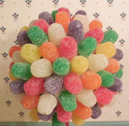 gumdrops in styrofoam