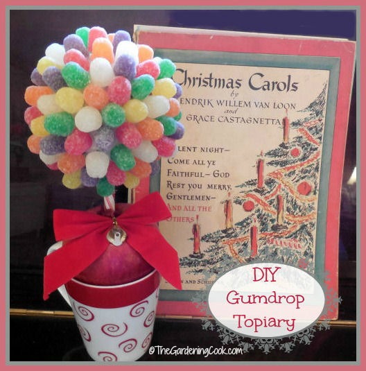 Miniature gumdrop topiary