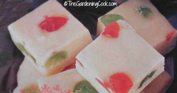 White chocolate mosaic fudge