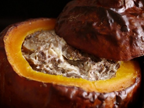 Festive pumpkin dip.