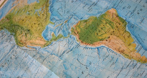 Road maps make great wrapping paper.