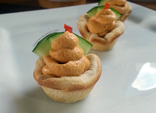 Skinnygirl hummus cupcakes from newlywedsurvival.com