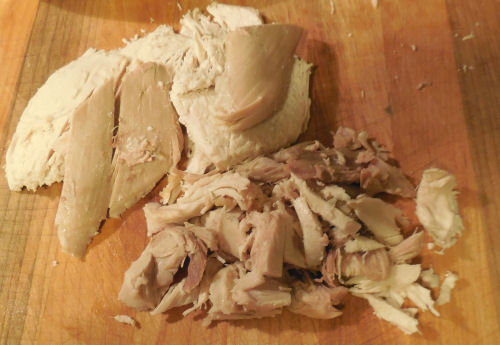 Left over turkey pieces