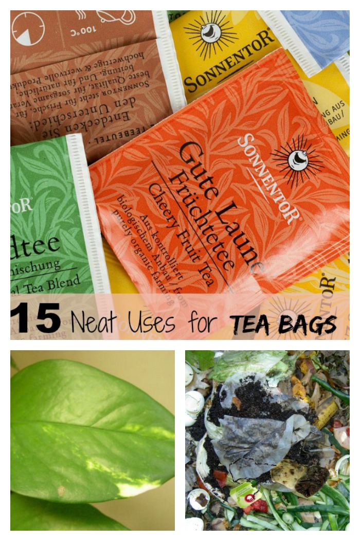 Tips for using tea bags in the home and garden-----------------