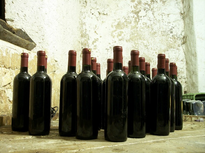 Bottles of wine