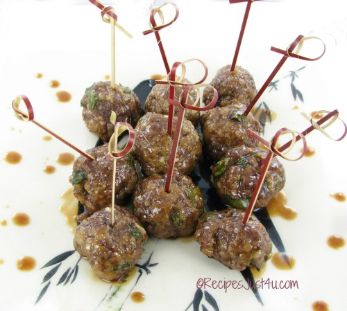 Saucy Asian Meatballs