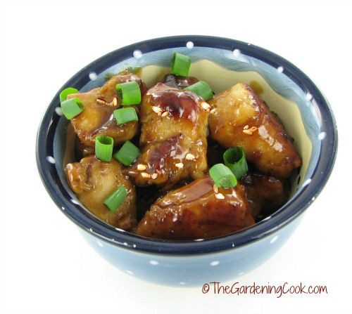 Toasted sesame chicken.