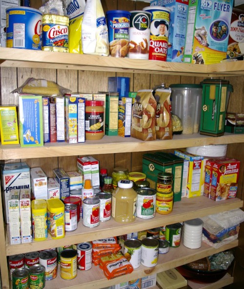 keep a full pantry for inexpensive easy meals