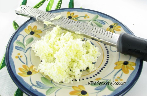 Grated butter