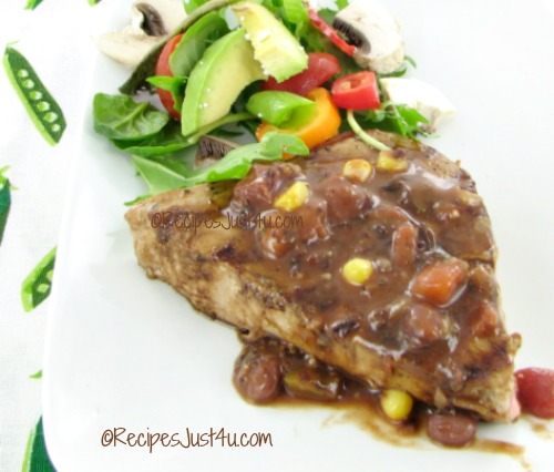 Orange Tuna With Black Bean and Corn Salsa