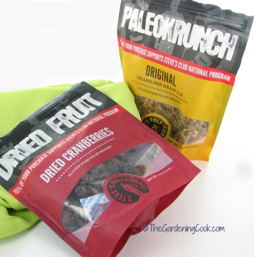 paleo granola and dried cranberries