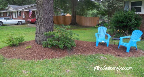 The start of my seating area