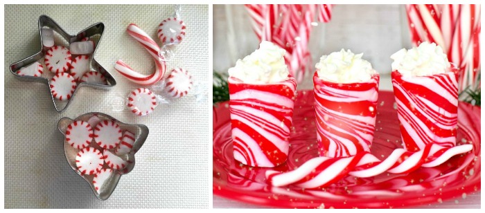 Use Silpat baking mats to make peppermint crafts