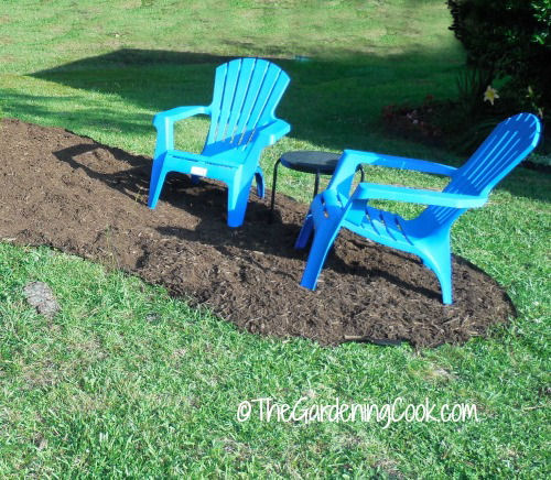area for the chairs.