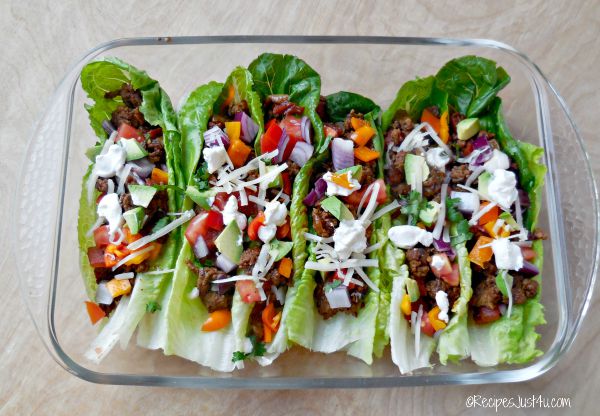Lettuce makes a great substitute for tortillas