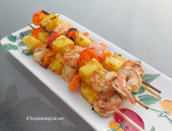 Grilled Caribbean Shrimp Kebabs