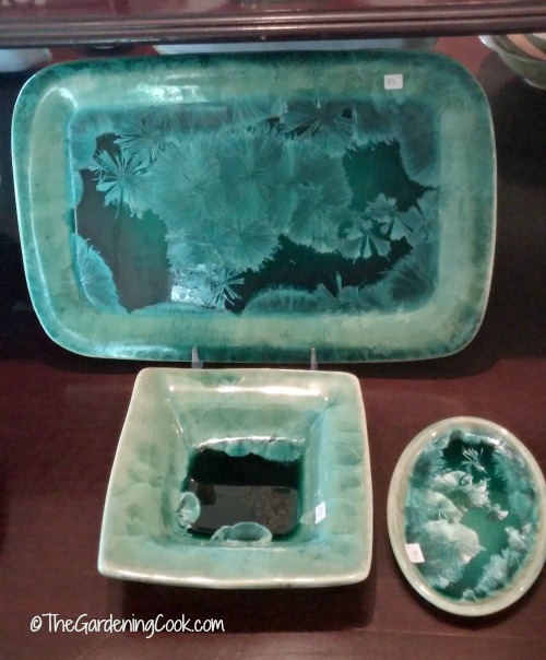 Crystalline glaze on pottery