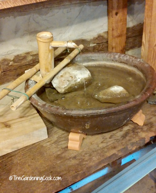 Zen water feature