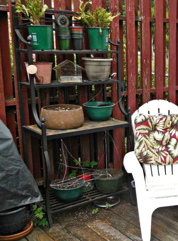Garden deck work area