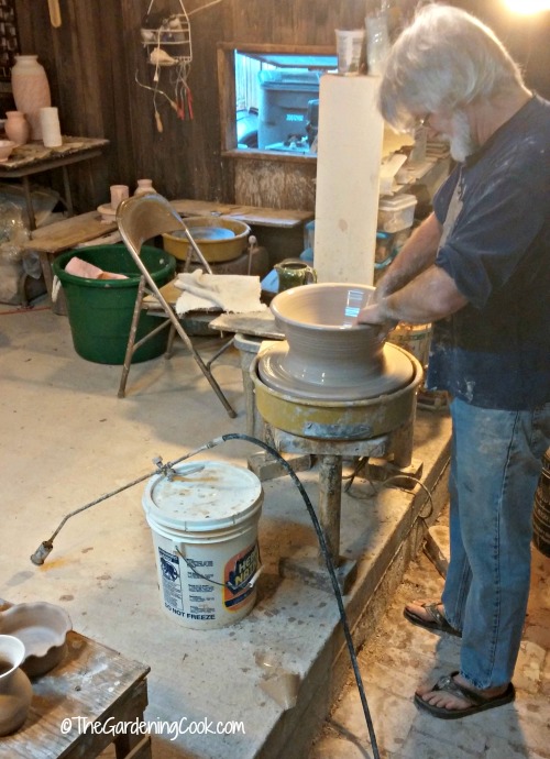 Potter at work