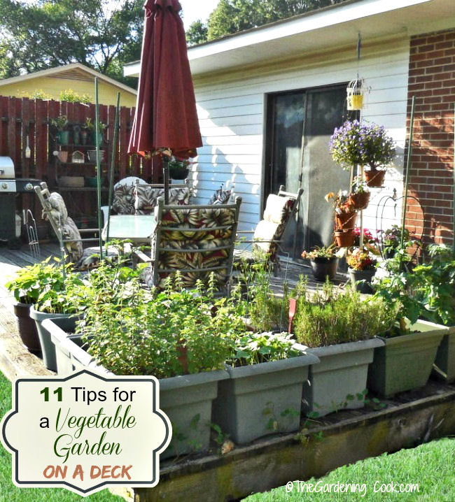 11 tips for deck vegetable garden planters