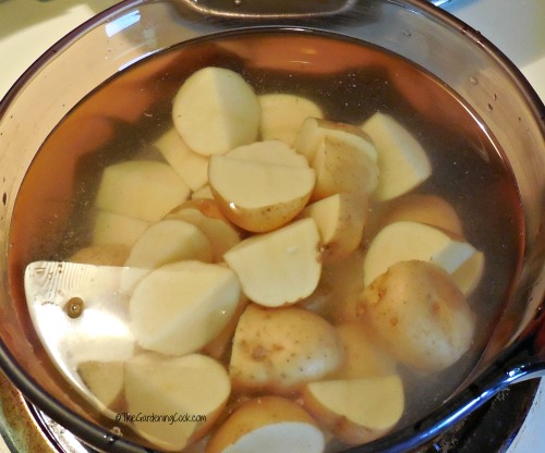 boiled potatoes