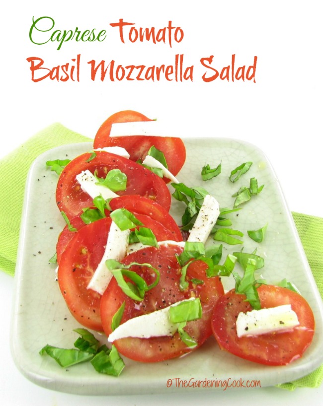 This Caprese Tomato Basil Mozzarella Salad is easy to make and perfect for a light lunch or side dish.