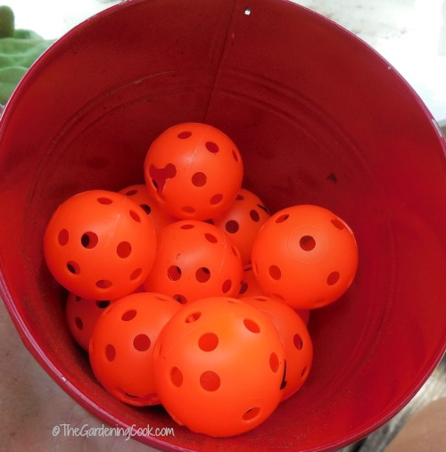 holes in plastic balls