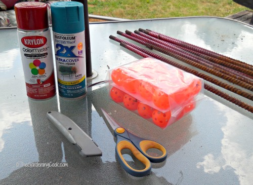 Supplies for DIY hose guides