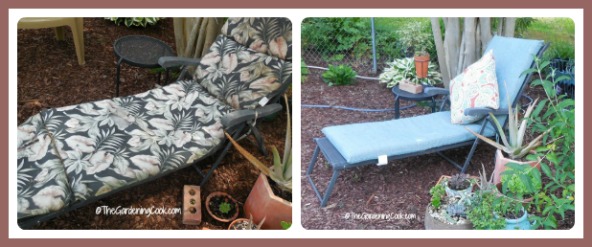 New Seating Area is just a change of cushion away