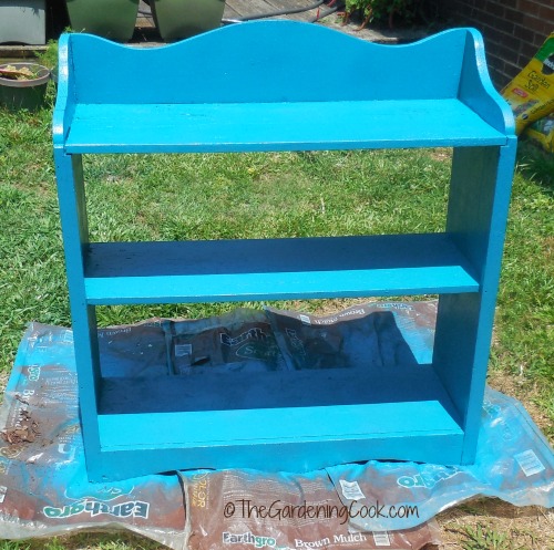 painted book case