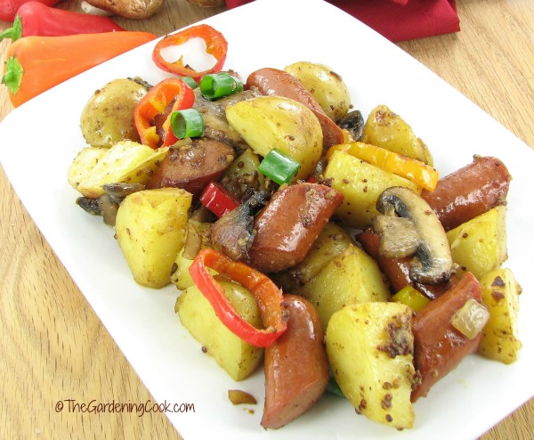 Summer Time Hot Dog and Fresh Vegetable Stir Fry – Perfect for Outdoor Eating