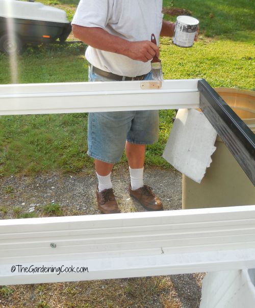 Painting the door trim