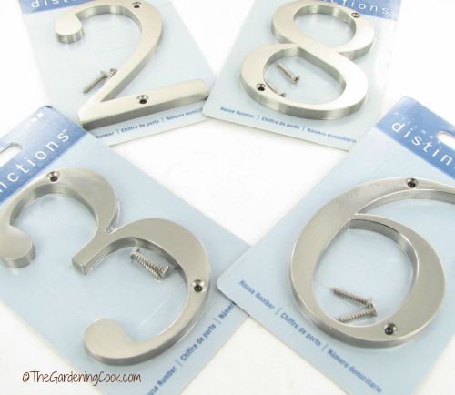 Flush house numbers