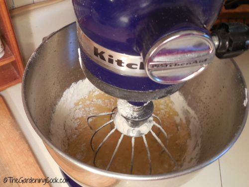 Add 2/3 of your flour