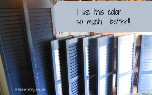Shutters in the new color