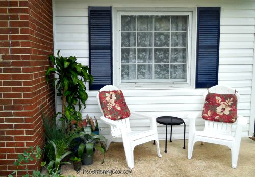 New patio seating area