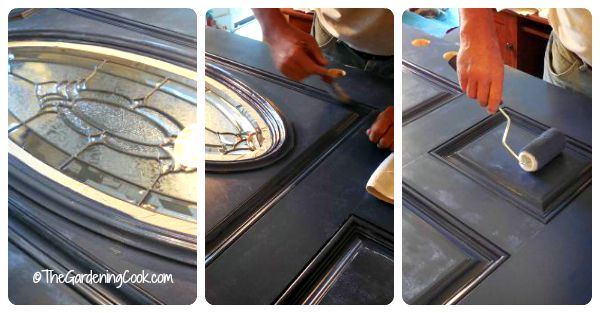 Painting the door
