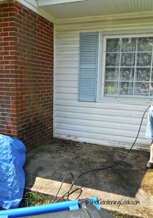 Our patio before