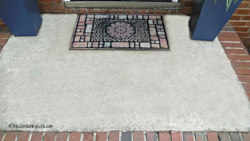 Entry step after cleaning