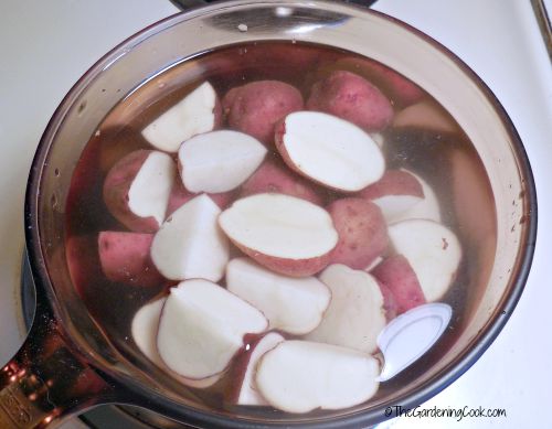 Boiled potatoes