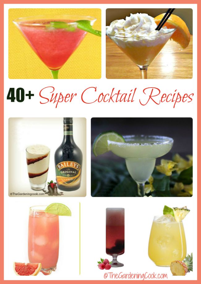 It's Happy Hour! Imresss your friends with one of these delicious cocktail recioeps.