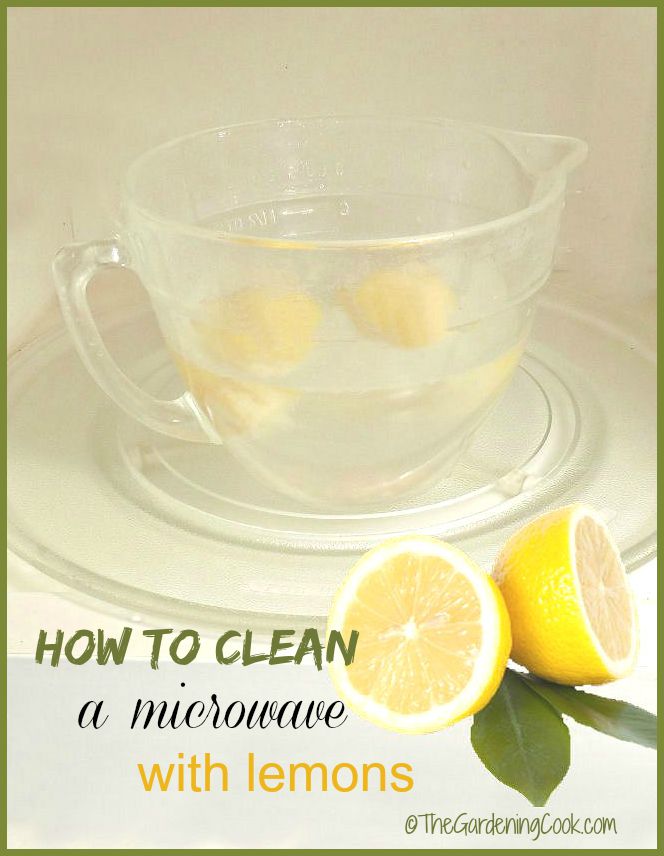 Don't spend money on expensive cleaners. Cleaning a microwave with lemons and water in just a few minutes is super easy to do.