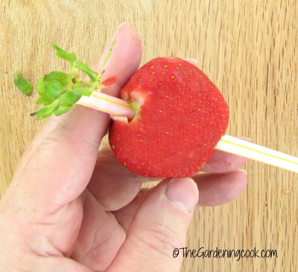 Today’s Kitchen Tip – How to Hull Strawberries with a Straw