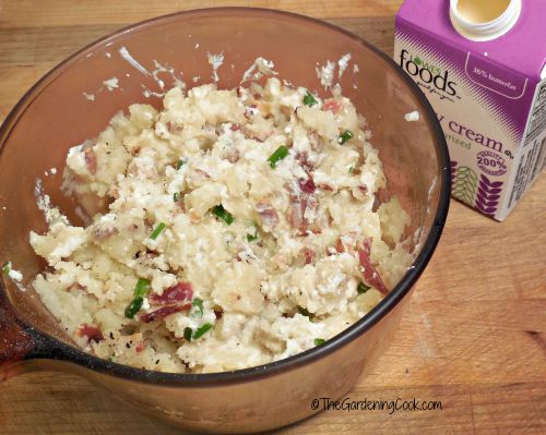 smashed loaded potatoes